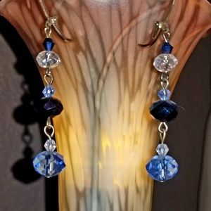 Elegant Blue Drop Earrings